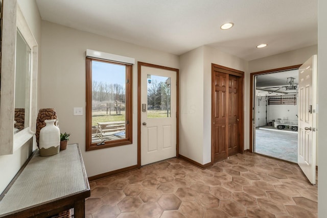 view of doorway to outside