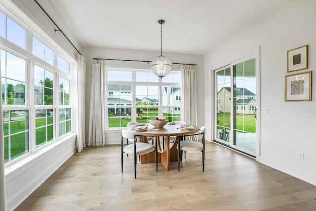 sunroom featuring a wealth of natural light