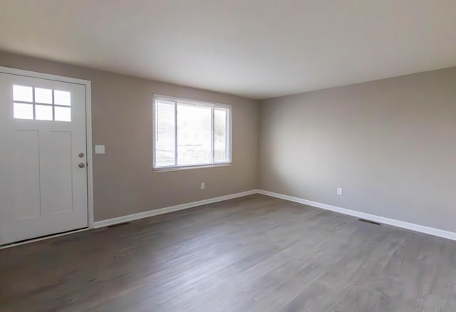 entrance foyer featuring hardwood / wood-style floors