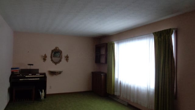 empty room with plenty of natural light and light carpet