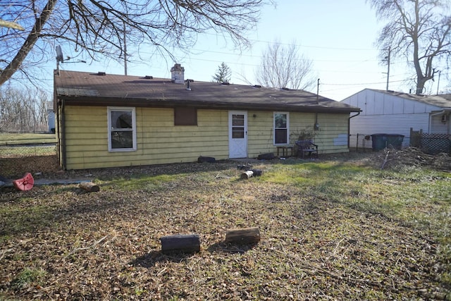 view of rear view of property