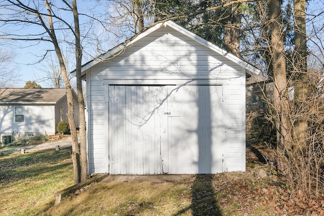 view of outbuilding