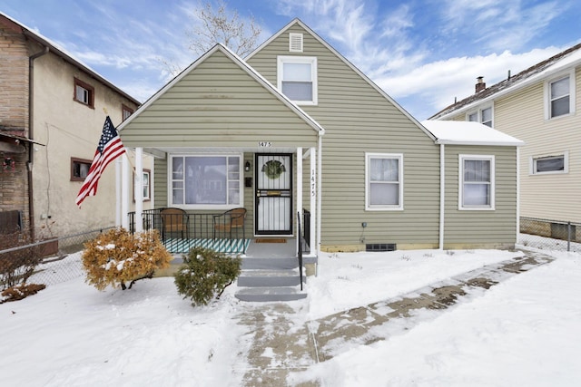 view of bungalow-style house