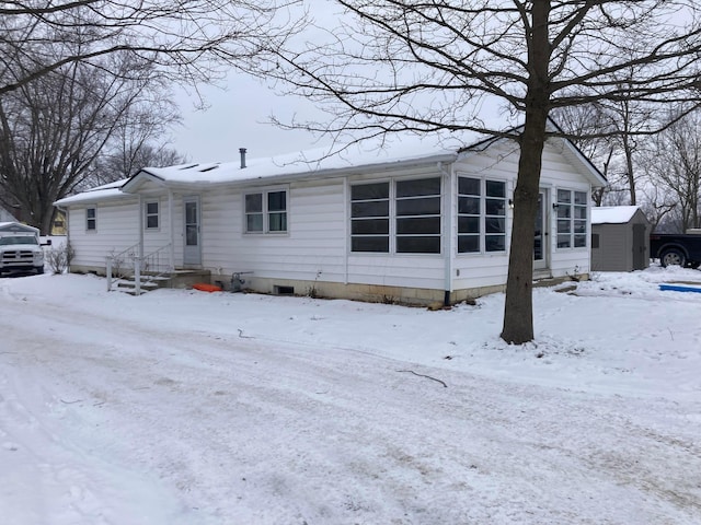 view of front of property