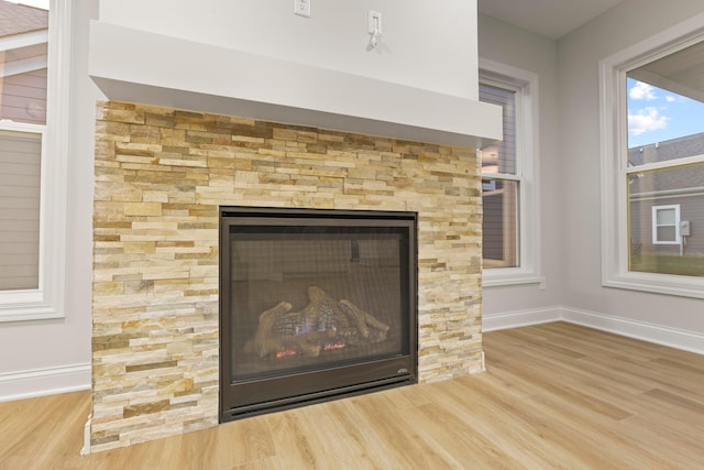 interior details featuring hardwood / wood-style flooring