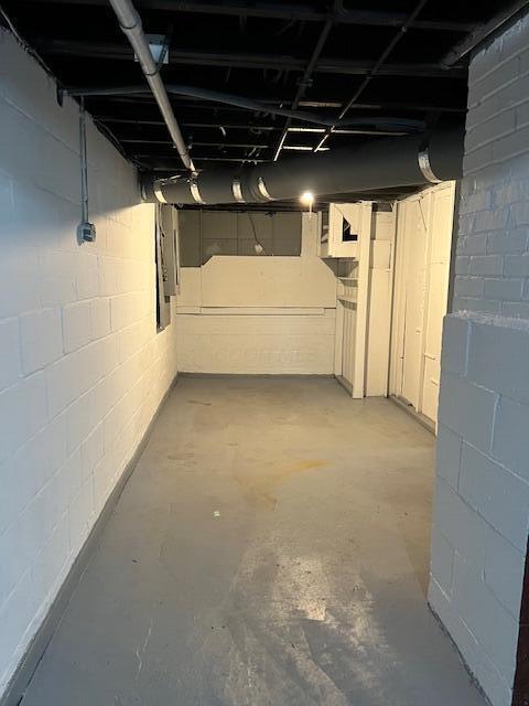 view of basement