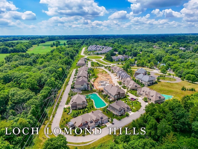 1474 Dogwood Loop, Powell, OH 43065 - aerial view with a residential view