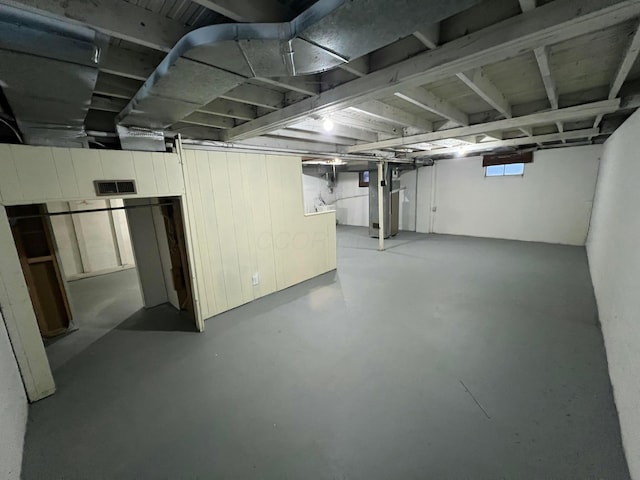 view of basement