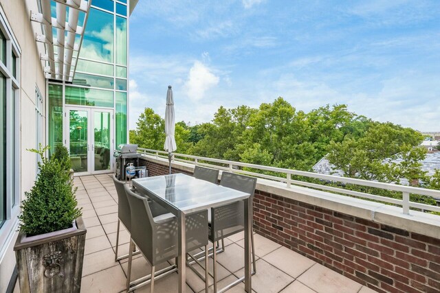 balcony with grilling area