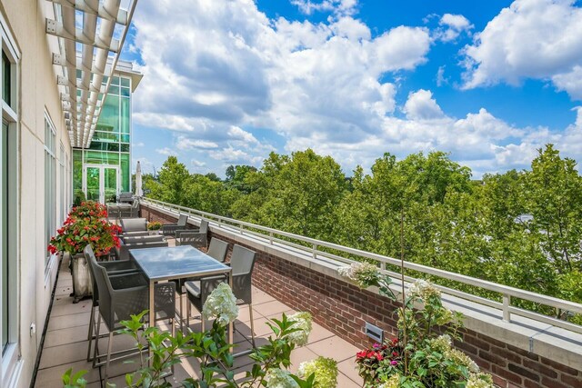 view of balcony