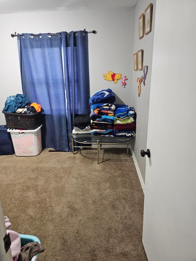 bedroom featuring carpet floors