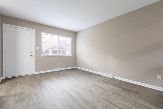 foyer featuring hardwood / wood-style flooring