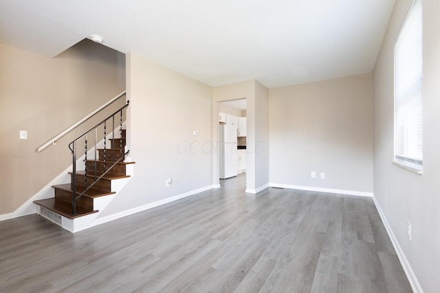 interior space featuring light hardwood / wood-style floors