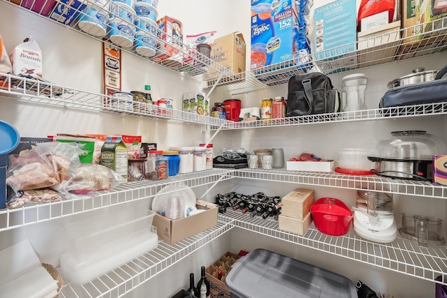 view of pantry