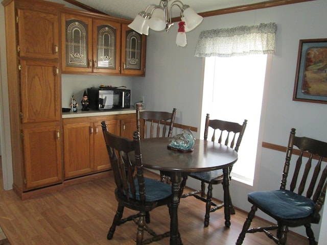 dining room with wood finished floors