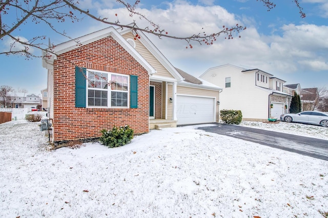 bungalow-style home with a garage