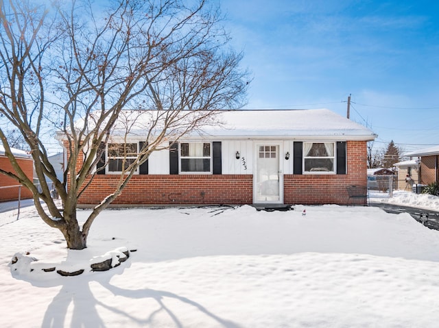 view of front of home