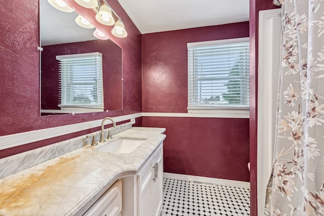 bathroom with vanity