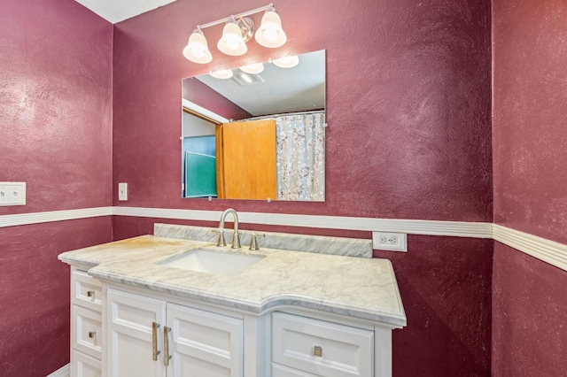 bathroom featuring vanity