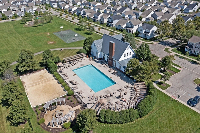 birds eye view of property