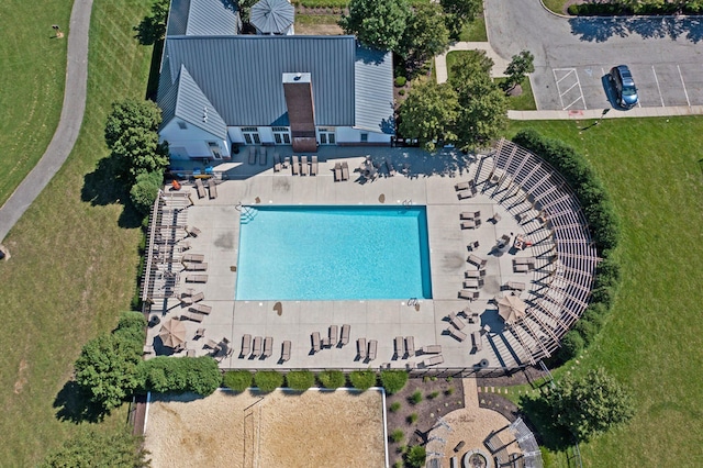 birds eye view of property