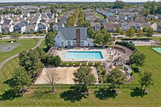 birds eye view of property