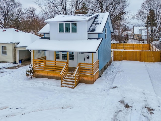 view of front of home