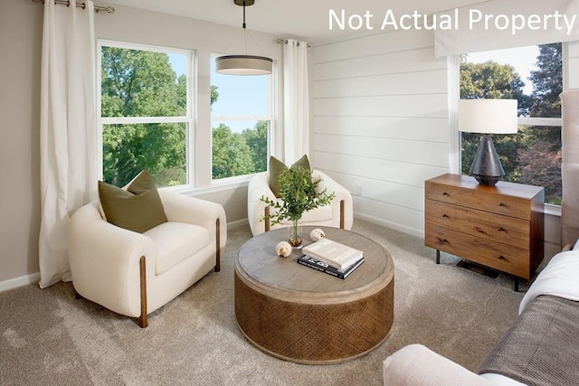 sunroom with plenty of natural light