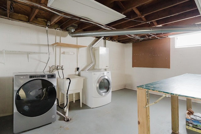 laundry area with washer and dryer