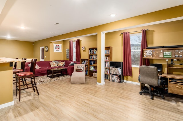 interior space featuring light hardwood / wood-style floors