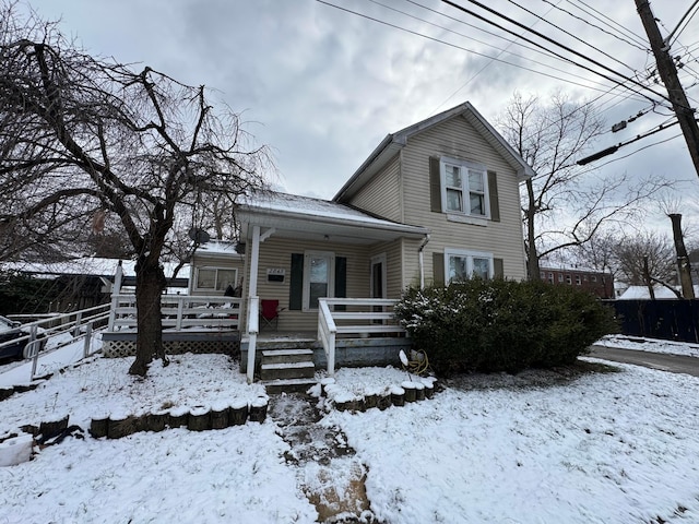 view of front of house featuring a porch