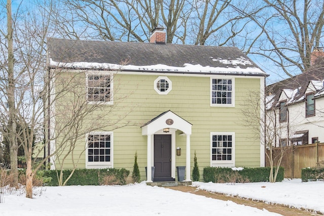 view of colonial-style house