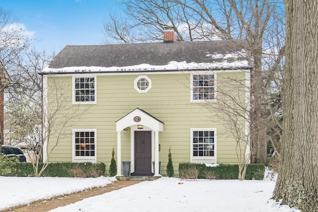 view of colonial house