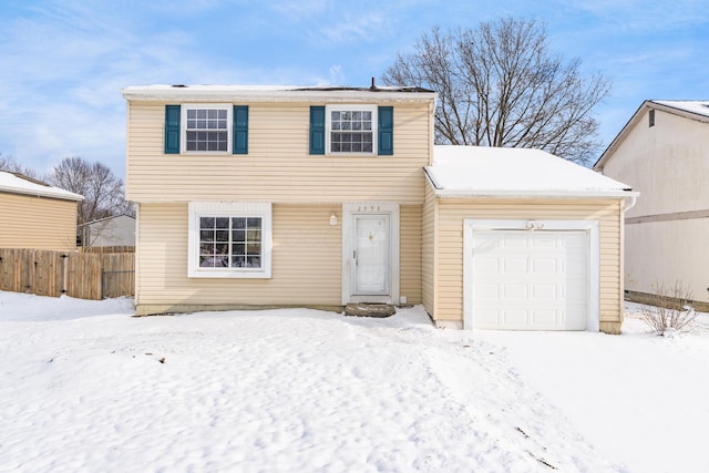 view of front of house featuring a garage