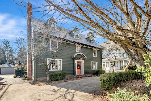 view of colonial-style house