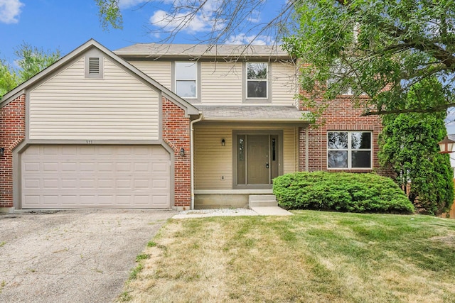 view of front of property with a front yard