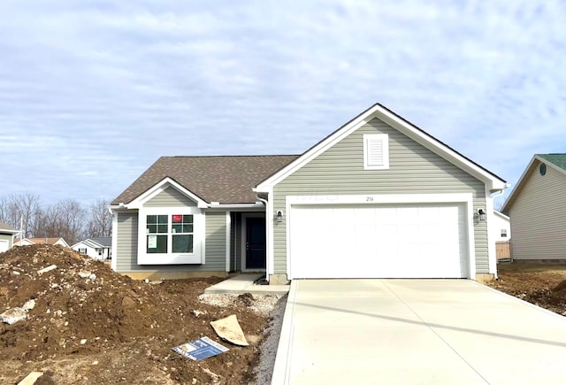 ranch-style house with a garage