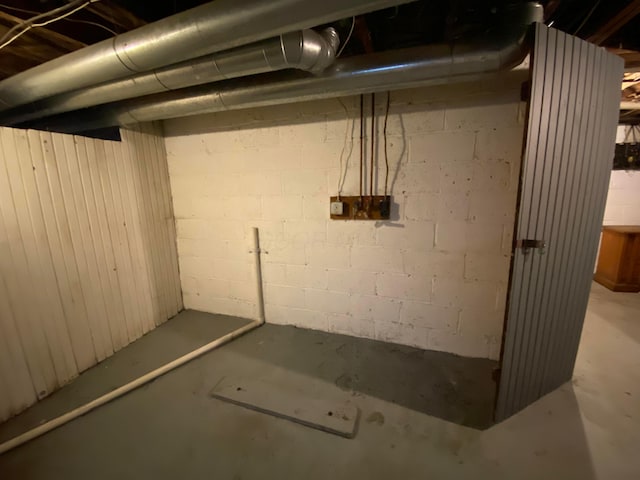 view of basement