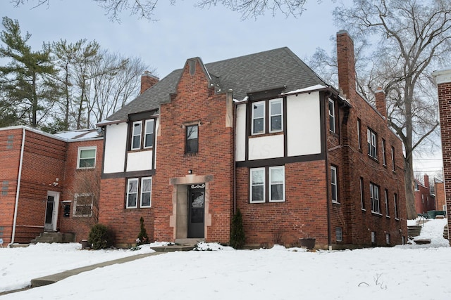 view of tudor home