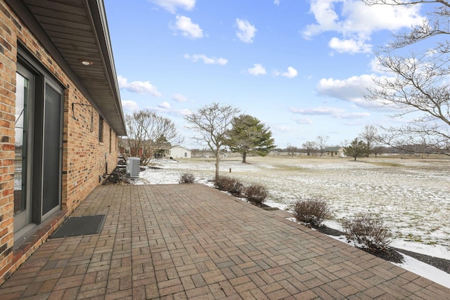 view of patio / terrace with central air condition unit