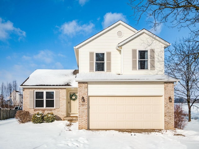 front facade featuring a garage