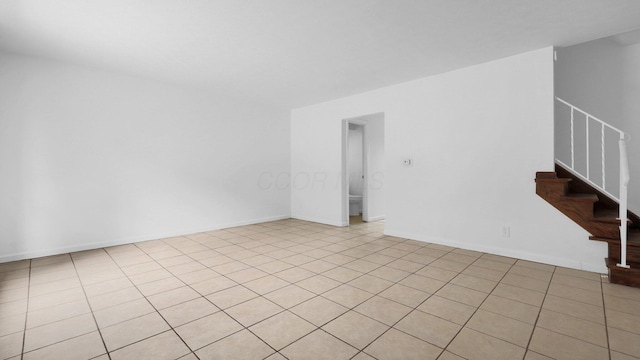 view of tiled spare room