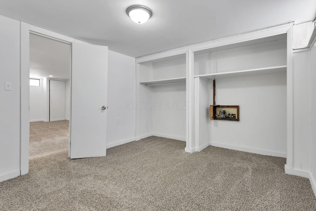 interior space featuring carpet floors