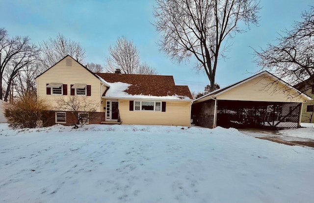 view of front of home