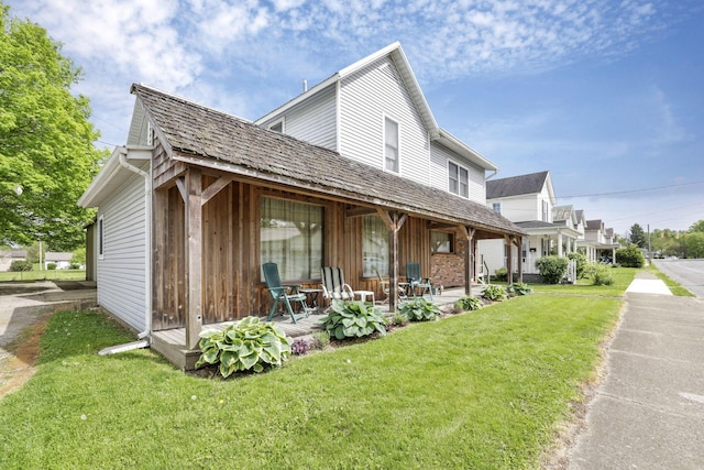 exterior space featuring a lawn