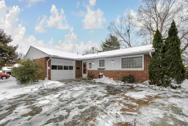 ranch-style house with a garage