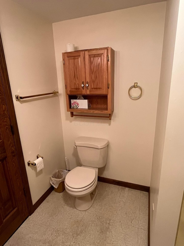 bathroom featuring toilet