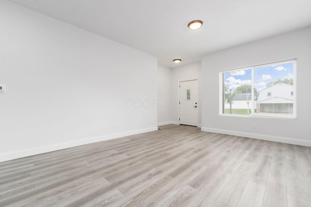 interior space featuring light wood-type flooring