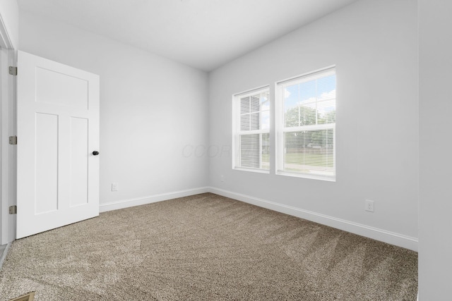 view of carpeted empty room