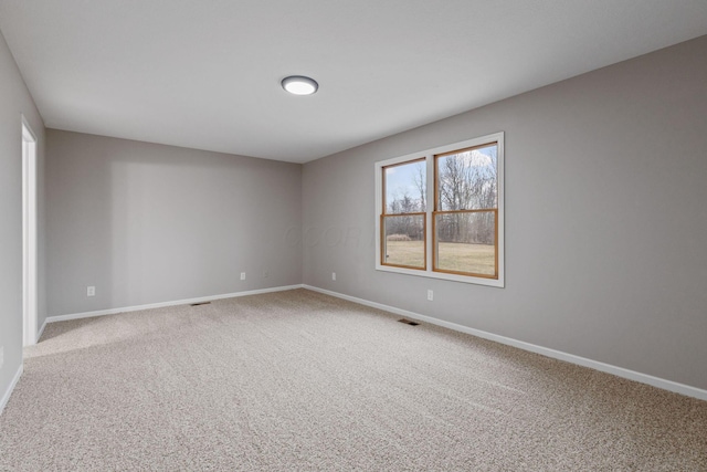 view of carpeted empty room